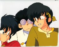 Ranma, Mousse, and Ryouga